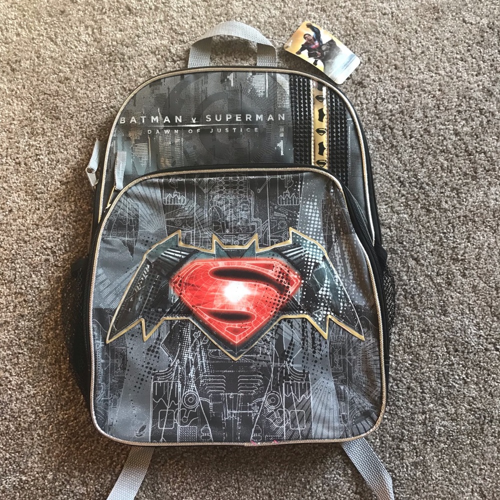 Brand new with tags Batman vs Superman backpack